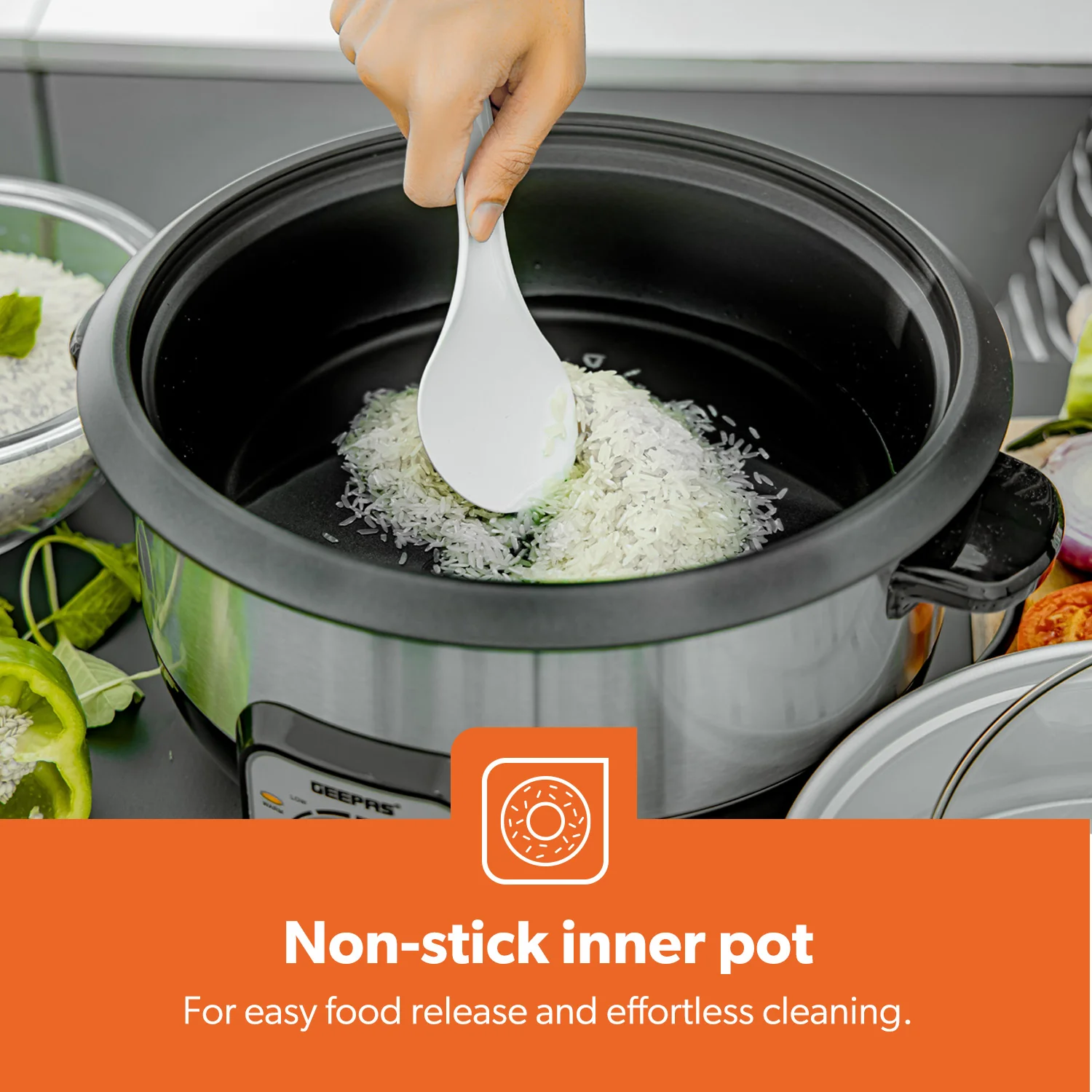 7-In-1 3L Smart Multi Cooker, Slow Cooker and Steamer - Image 6