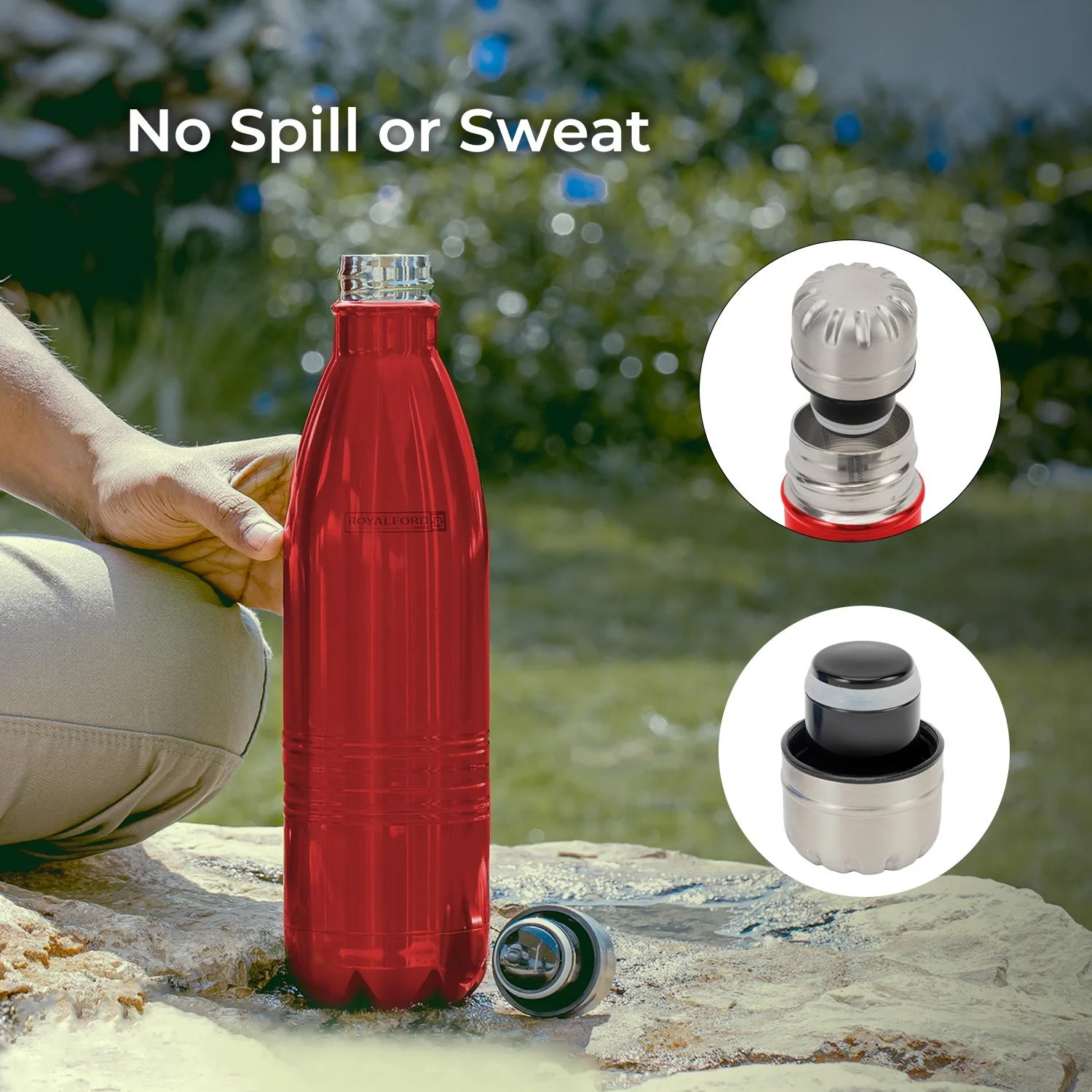 750ml Double Wall Stainless Steel Insulated Flask - Image 5