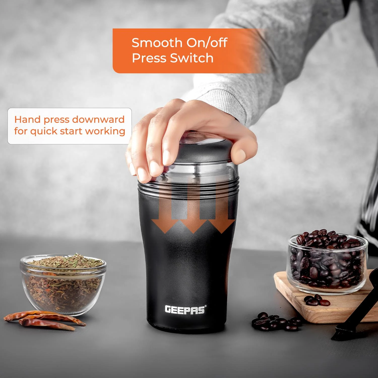 750ml Filter Coffee Maker Machine & 40g Coffee Grinder Set - Image 10