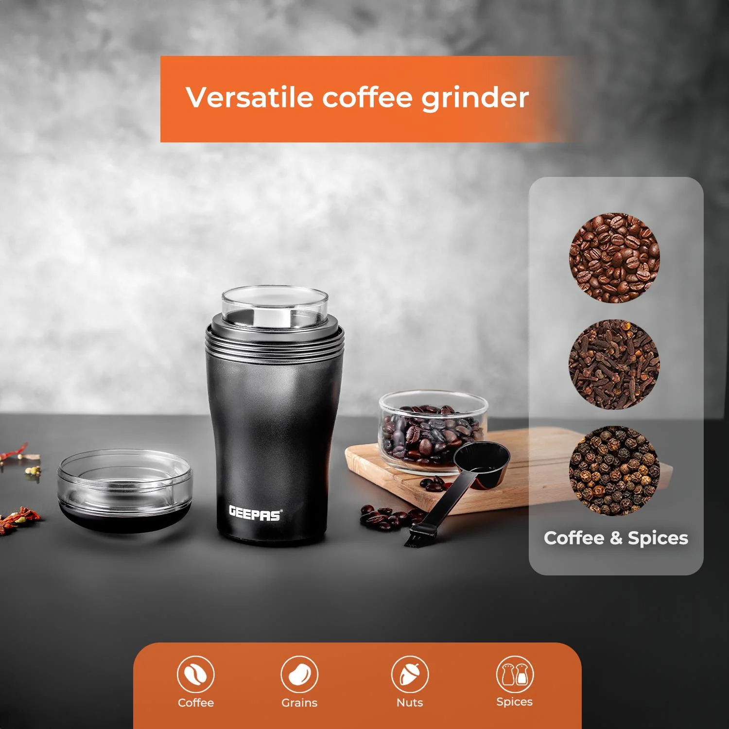 750ml Filter Coffee Maker Machine & 40g Coffee Grinder Set - Image 6
