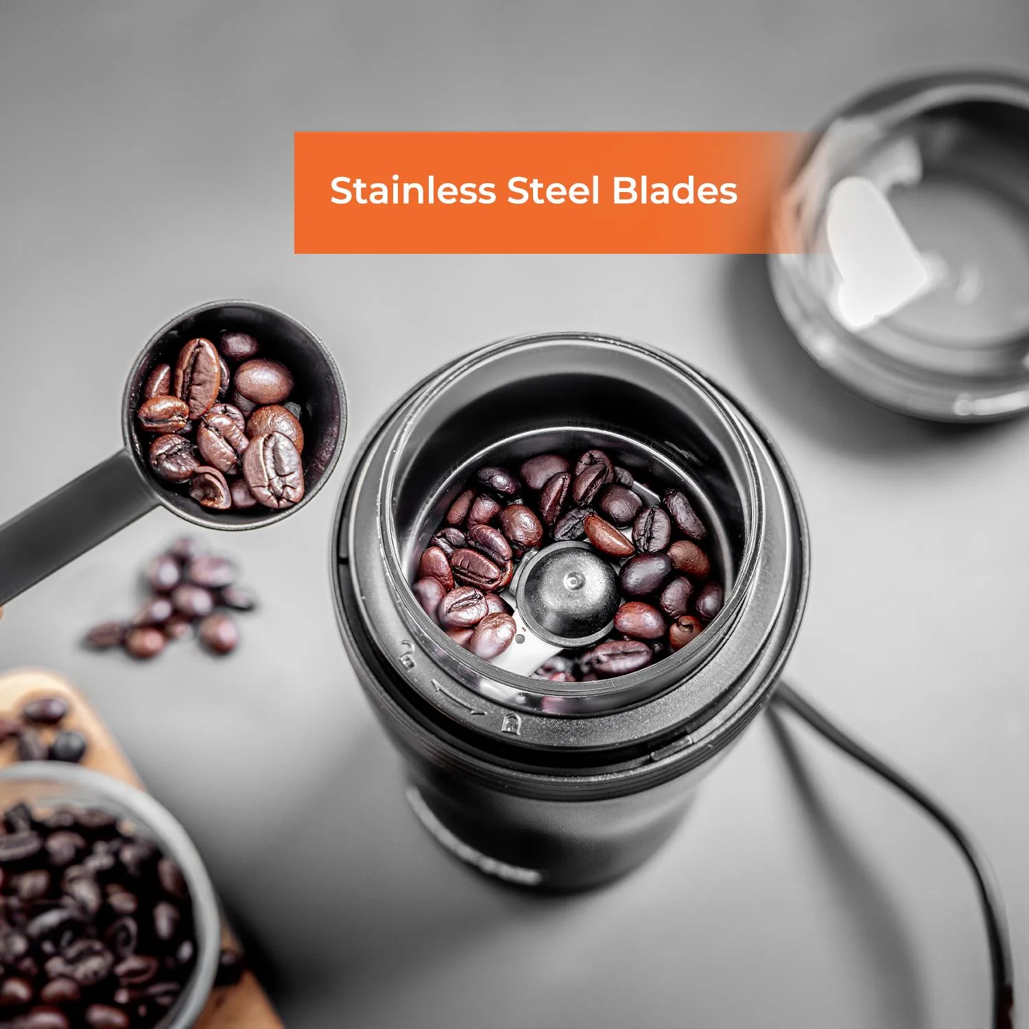 750ml Filter Coffee Maker Machine & 40g Coffee Grinder Set - Image 8