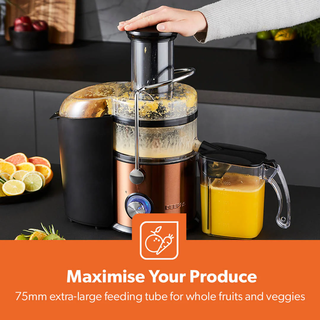 800W High-Speed Centrifugal Juicer With Wide Chute & Dual Speed - Image 3