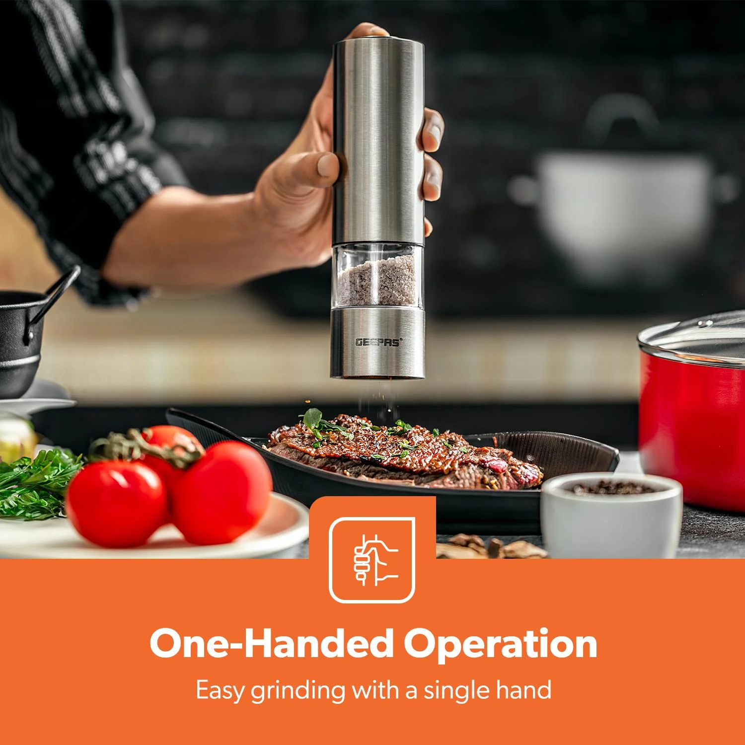 Battery-Powered Electric Salt and Pepper Grinder - Image 5