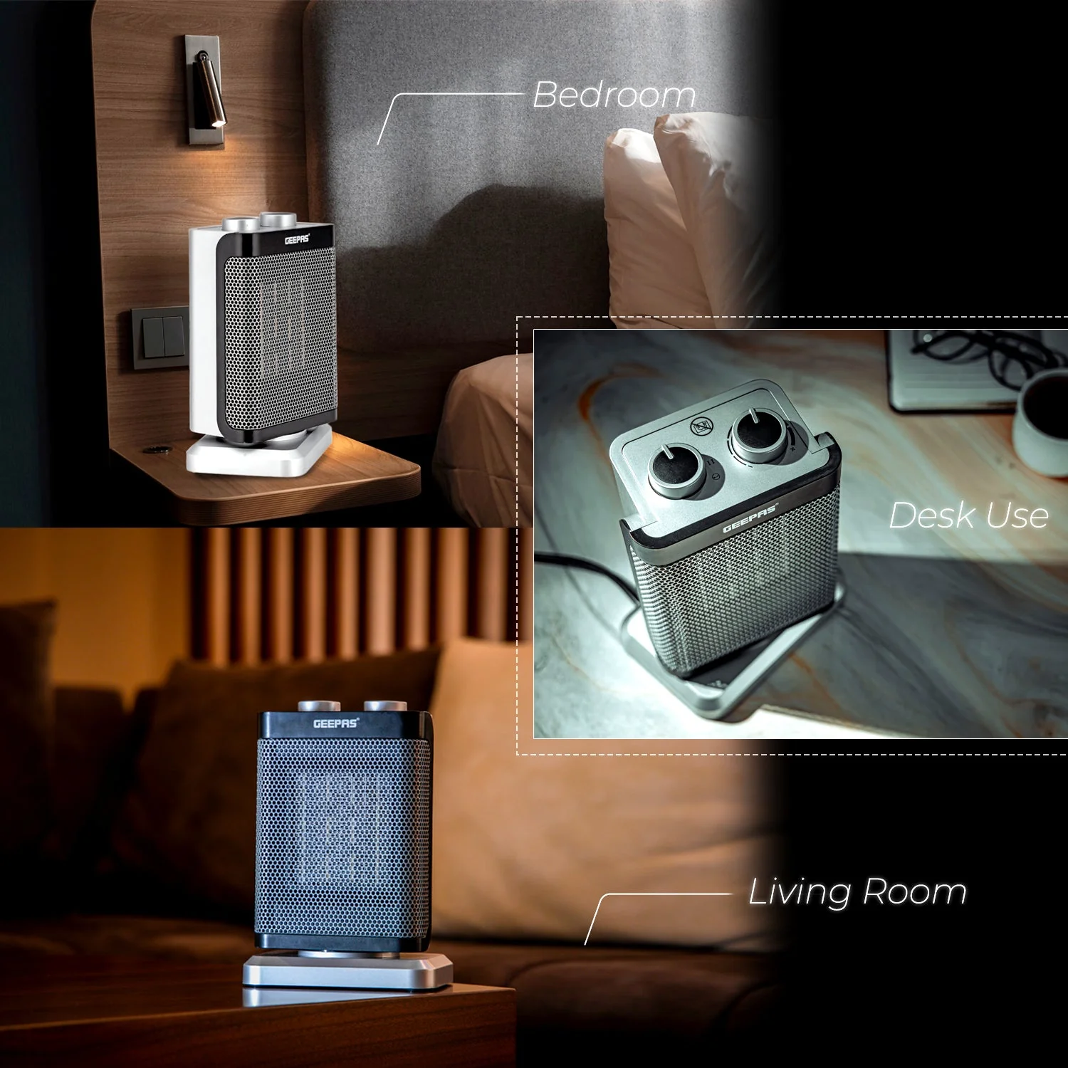 Electric Portable Ceramic PTC Space Heater - Image 3