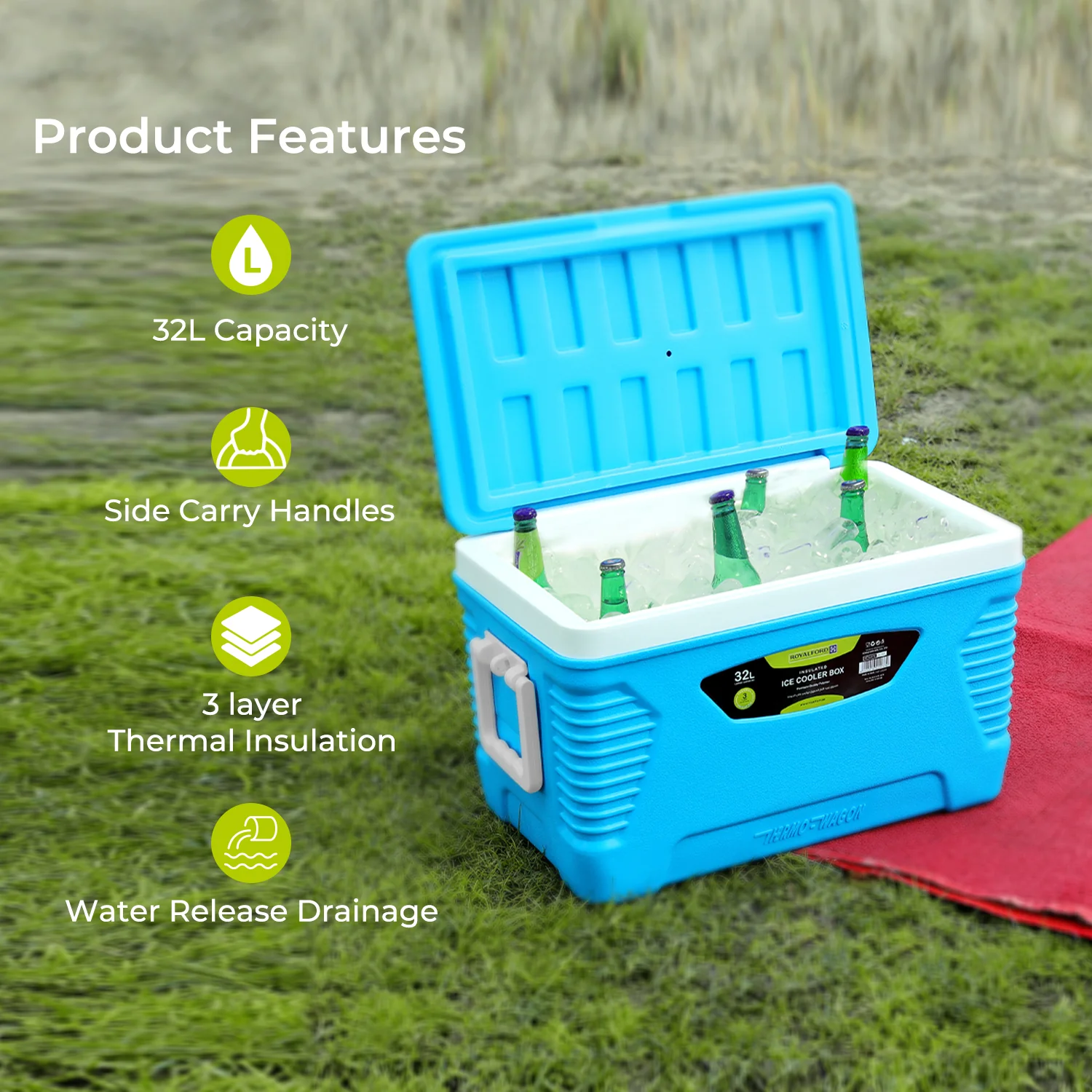 Insulated Ice Cooler Chest - Image 3
