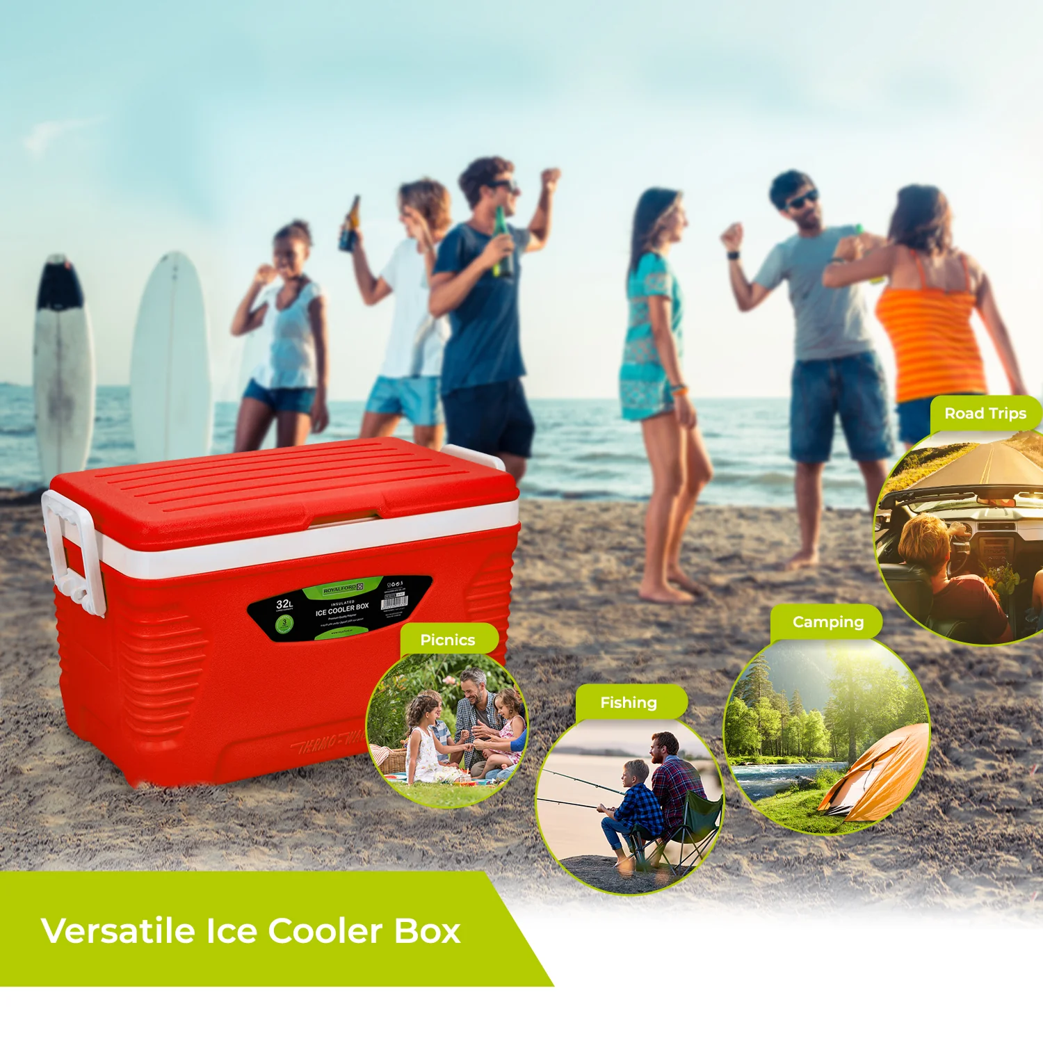 Insulated Ice Cooler Chest - Image 4