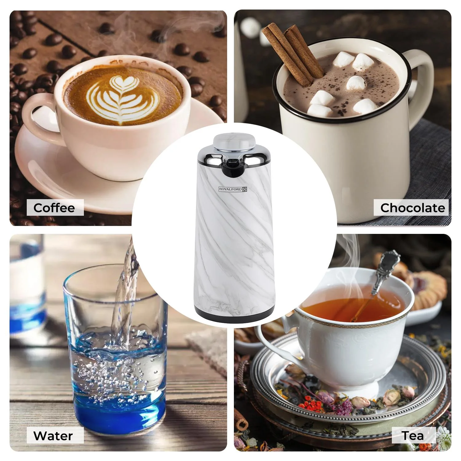 Double Walled Marble Vacuum Flask Jug 1900ml - Image 3