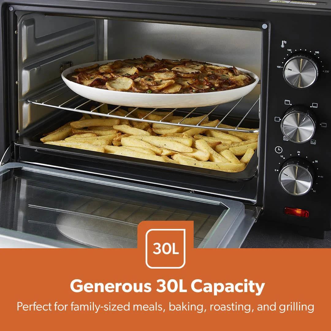 30L Electric Mini Oven and Grill Cooker With Rotisserie - Image 5