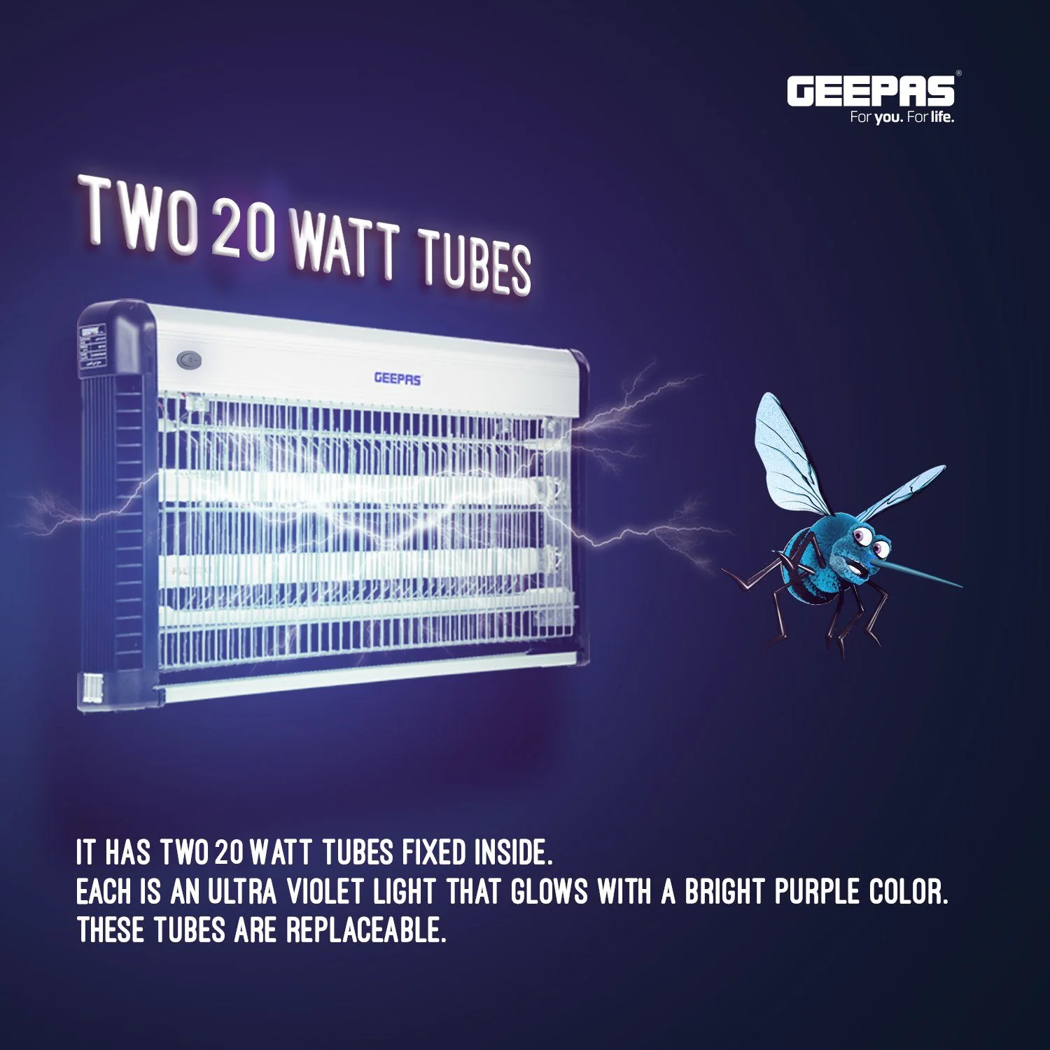 40W UV Electric Insect and Fly Zapper - Image 4