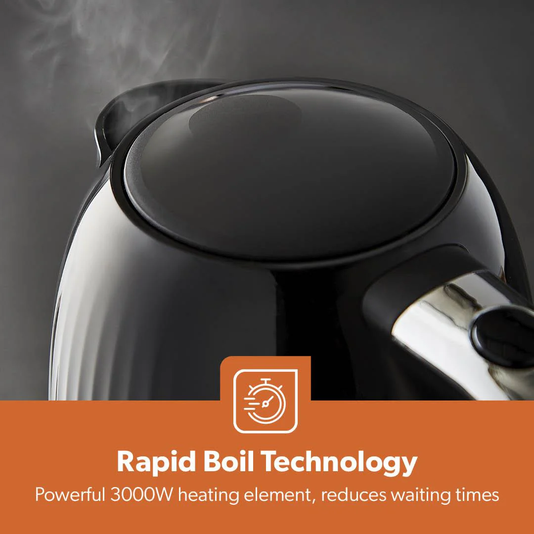 Fluted 1.7L Electric Kettle, 2-Slice Toaster & Digital Microwave Set - Image 9