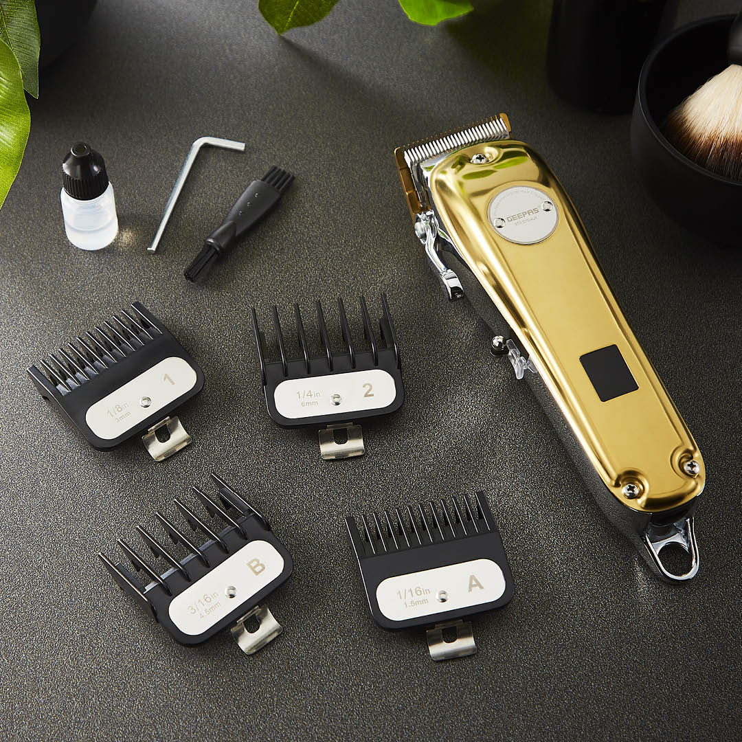 Professional Golden Hair Clipper and Precision Trimmer - Image 2