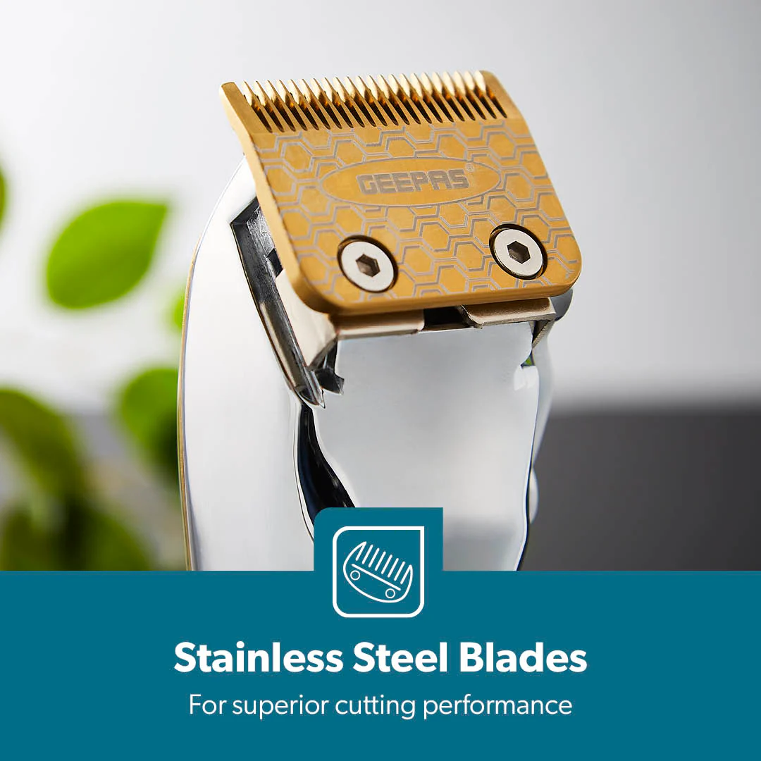 Professional Golden Hair Clipper and Precision Trimmer - Image 4