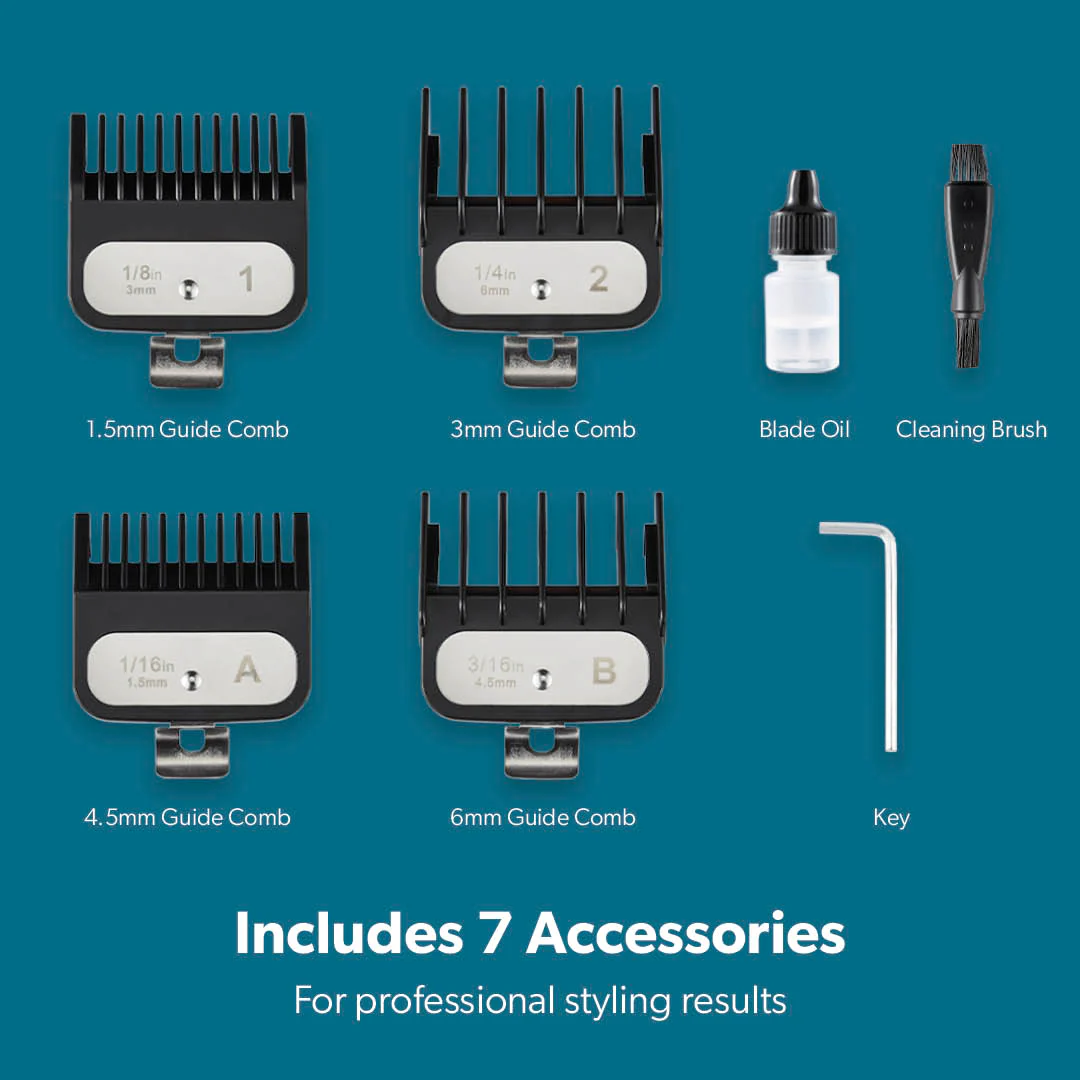 Professional Golden Hair Clipper and Precision Trimmer - Image 6