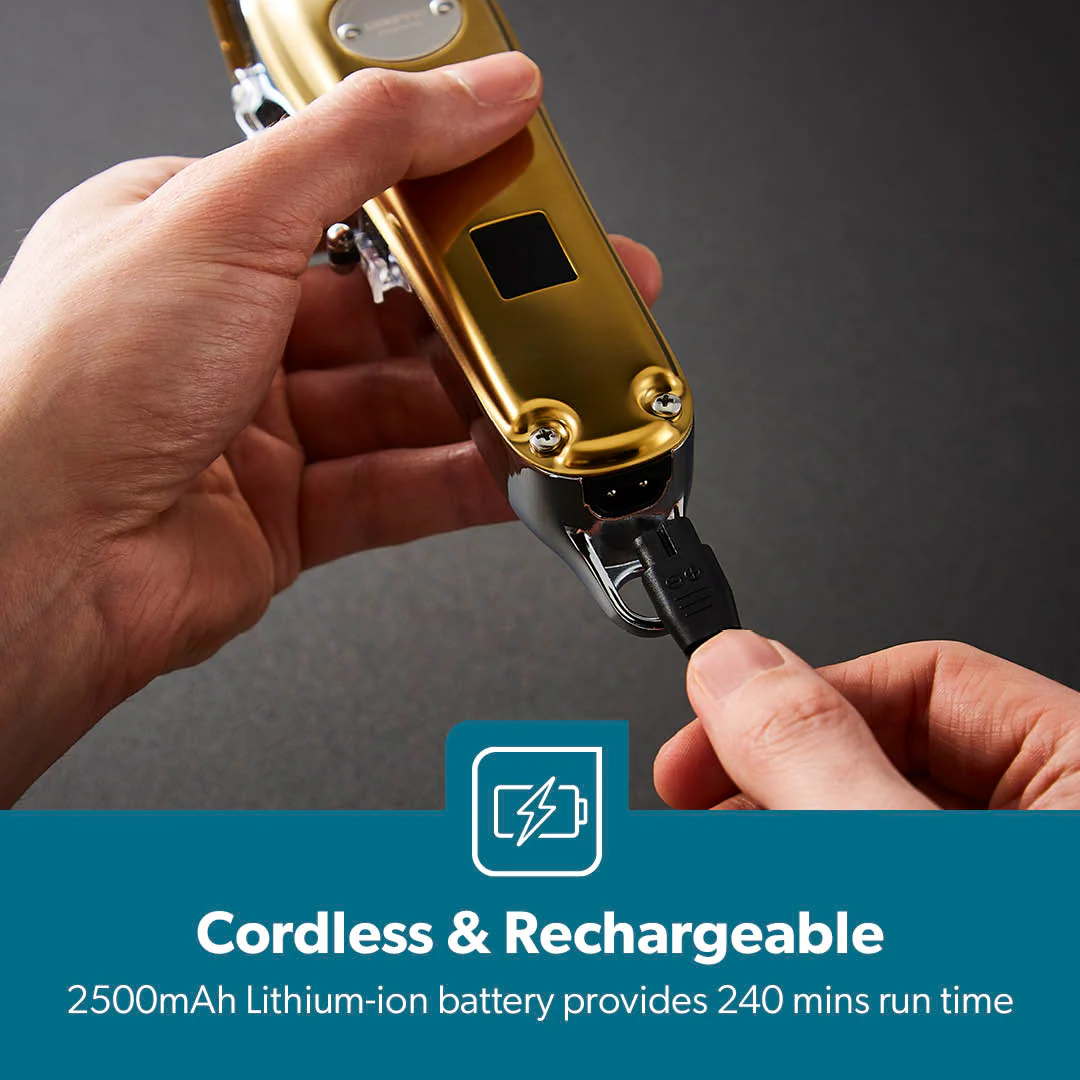Professional Golden Hair Clipper and Precision Trimmer - Image 7
