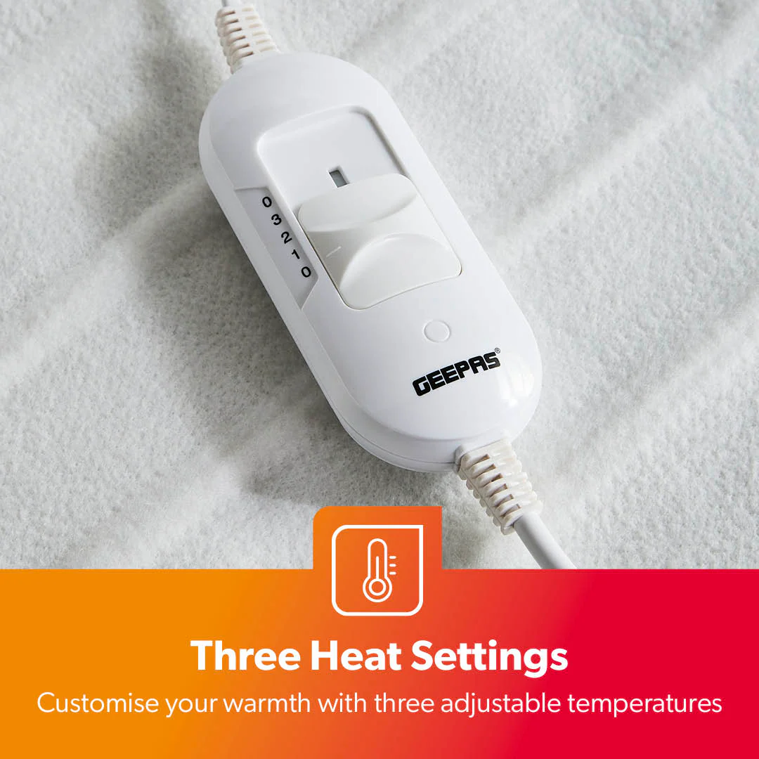 Double Electric Heated Under Blanket With Three Heat Settings - Image 3