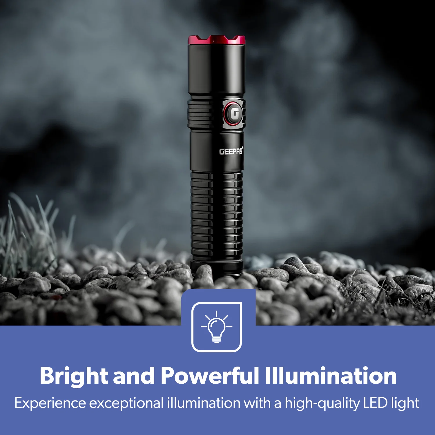 IPX5 Lightweight Aluminium High Power LED Flashlight - Image 6