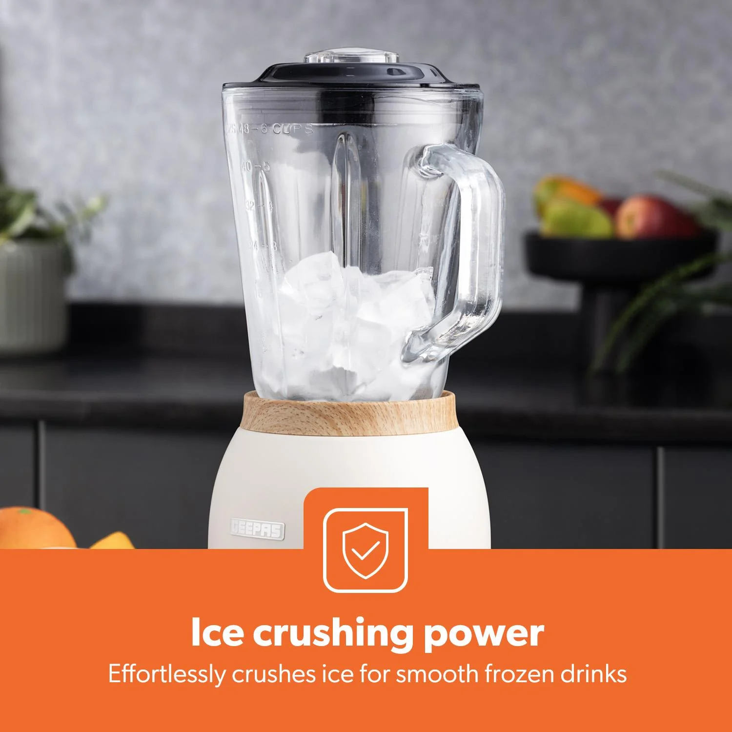 NordiQ Cream 2-In-1 Jug Blender With 1.5L Glass Jug 800W - Image 4