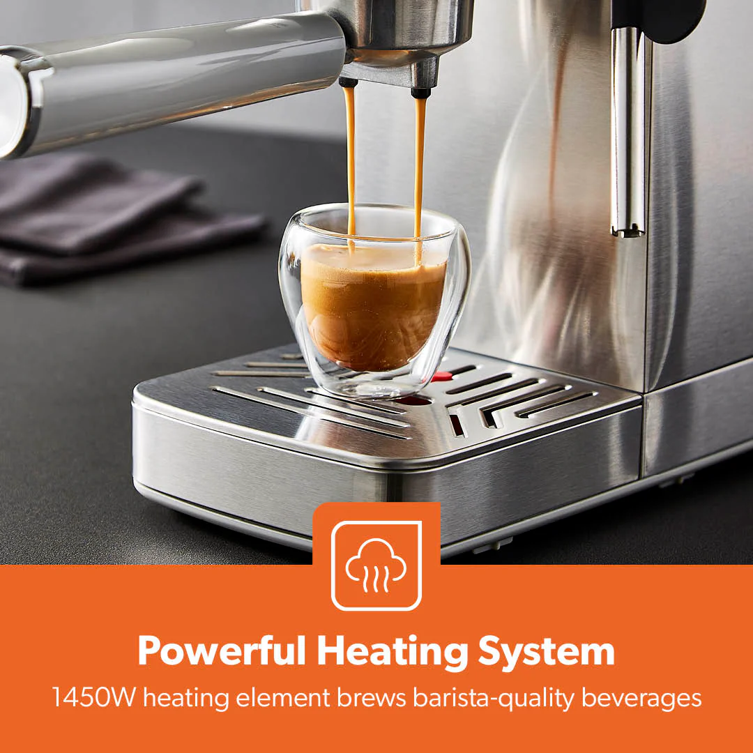 Platinum Series 15-Bar High Pressure Coffee Espresso Machine - Image 7