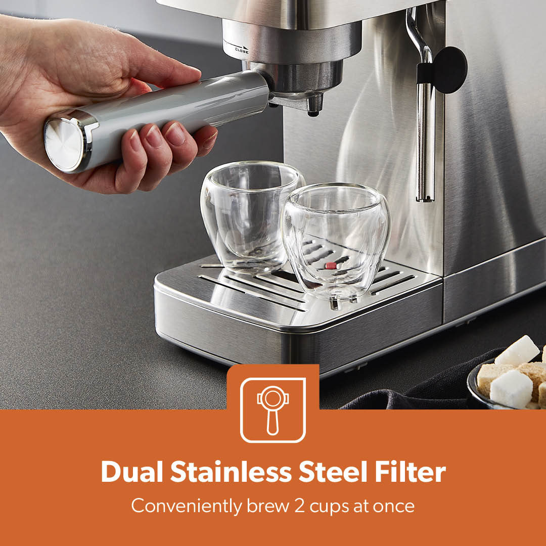 Platinum Series 15-Bar High Pressure Coffee Espresso Machine - Image 8
