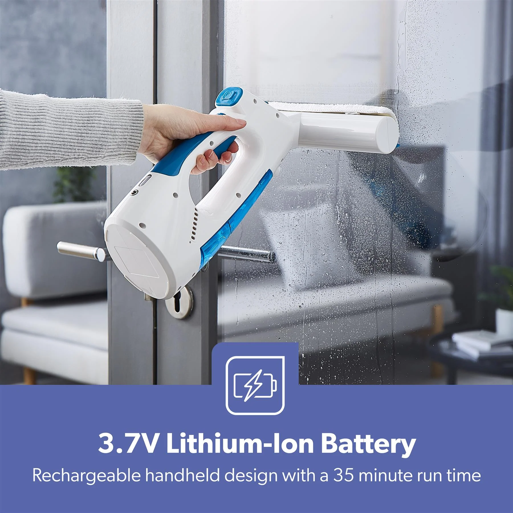 Rechargeable and Compact Cordless Window Vacuum Cleaner - Image 4