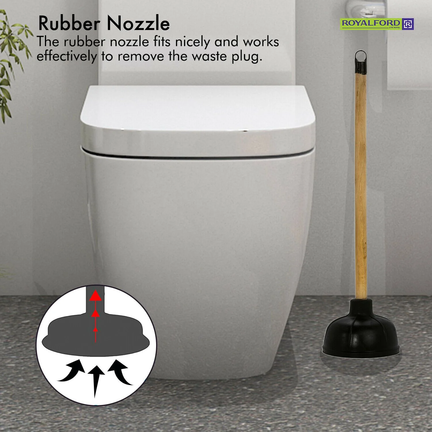 Royalford - Instant Toilet Air Plunger - Image 5