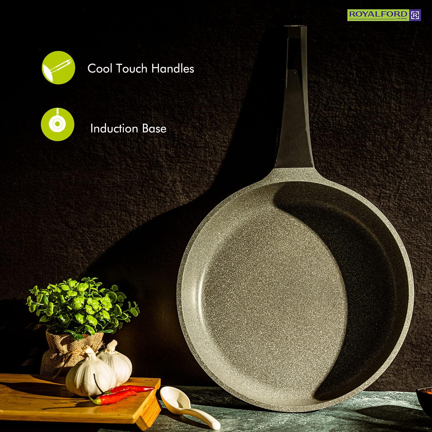 Royalford Frying Pan Die-Cast Aluminium Skillet 20CM - Image 8