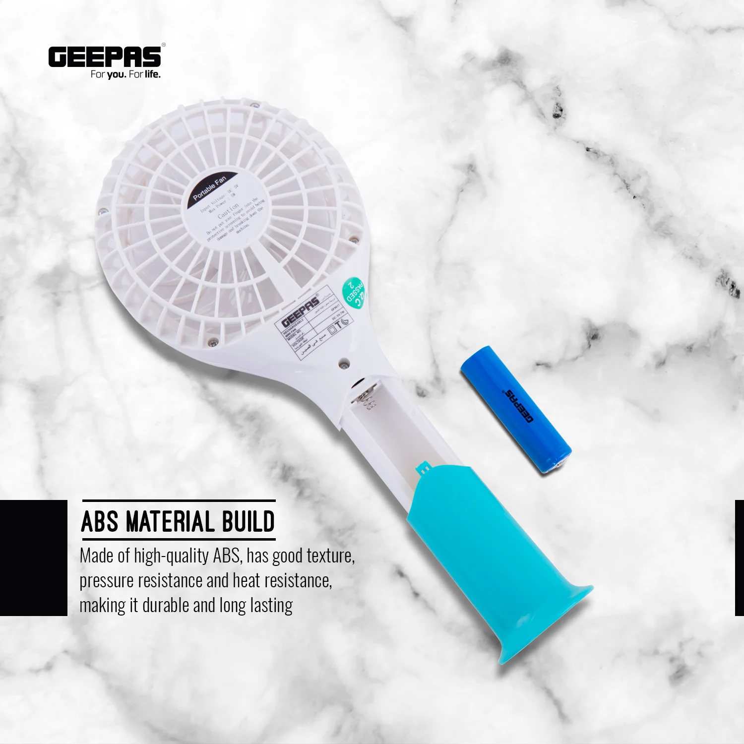 Three-Speed Rechargeable Handheld Fans (4 Colours) - Image 4