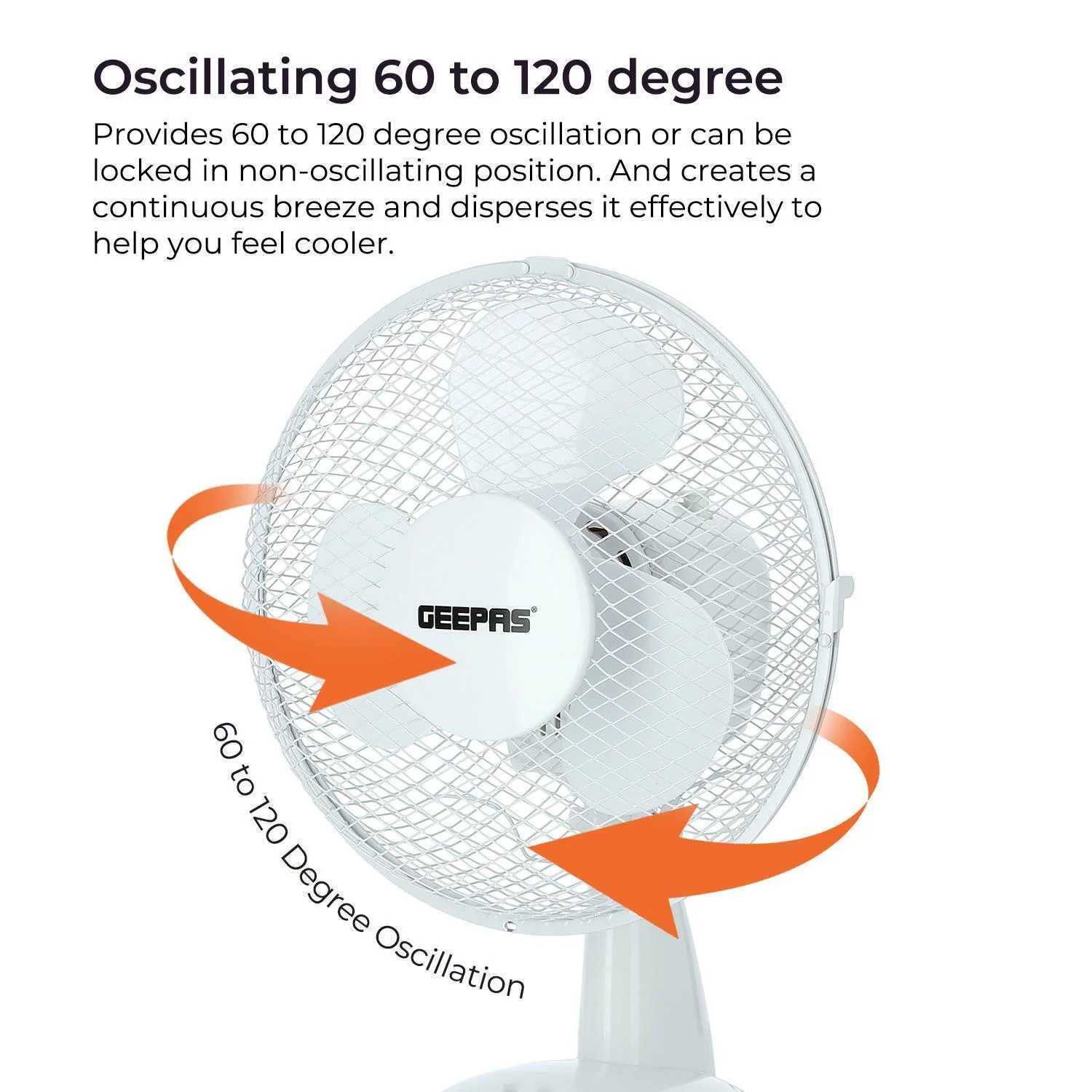 Two 9" Table Electric Oscillating Fans Set - Image 4