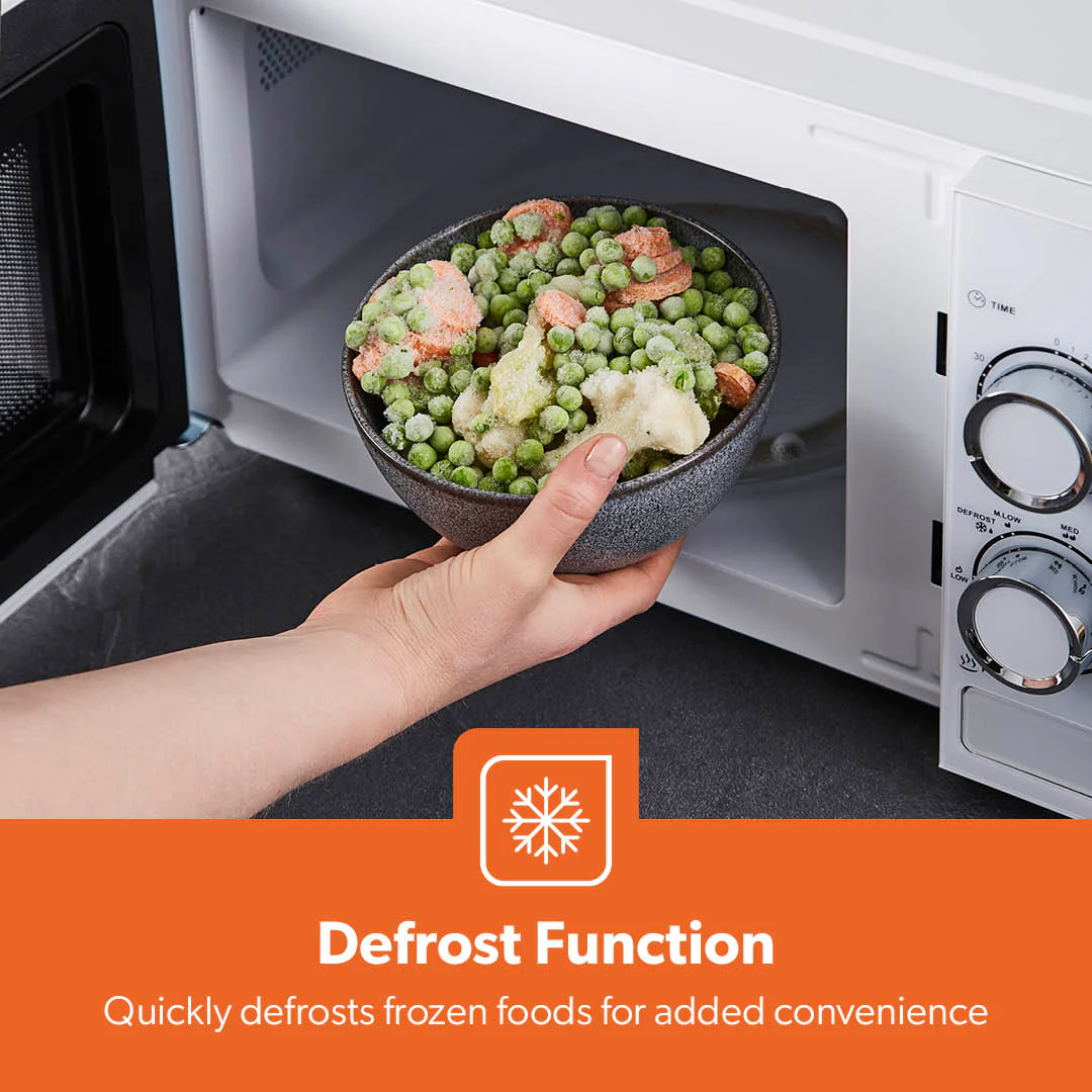 20L White Manual Microwave Oven With 5 Power Levels 700W - Image 3
