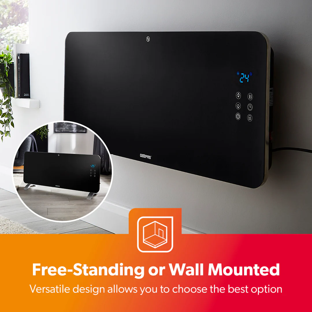 2KW Smart Glass Panel Heater Wi-Fi Wall Mounted/Freestanding - Image 6