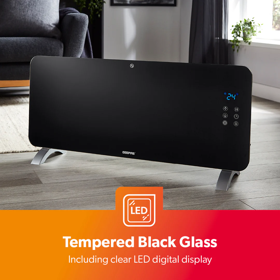 2KW Smart Glass Panel Heater Wi-Fi Wall Mounted/Freestanding - Image 9