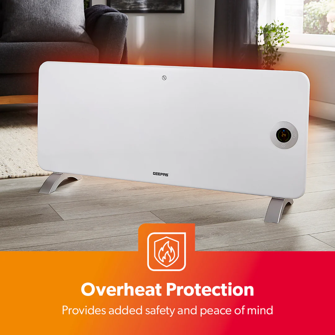 2KW Wi-Fi Controlled White Smart Panel Radiator Heater - Image 4