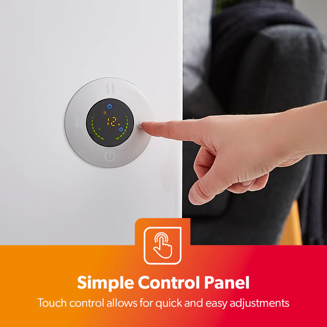 2KW Wi-Fi Controlled White Smart Panel Radiator Heater - Image 7